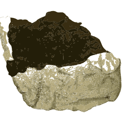 Dark crust over pale stone - British Mineralogy, Volume 2 - 1806