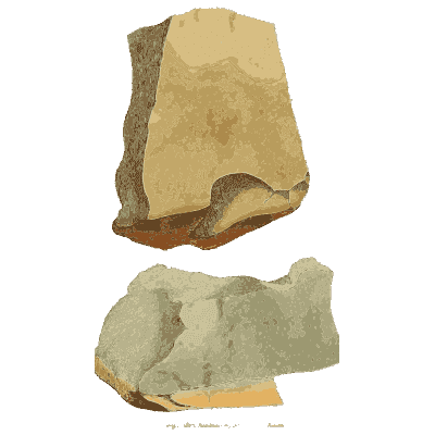 Pale and grey brown blocks - British Mineralogy, Volume 3 - 1809