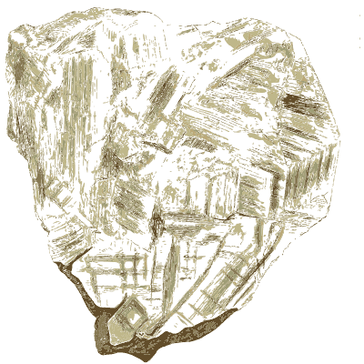 Crossing pale blade crystals - British Mineralogy, Volume 3 - 1809