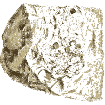 Pitted pale rock - British Mineralogy, Volume 3 - 1809