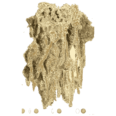Hanging dark mineral columns - British Mineralogy, Volume 4 - 1811