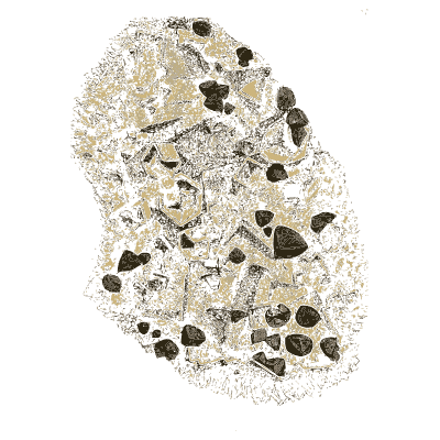 Pale rock with dark grains - British Mineralogy, Volume 4 - 1811