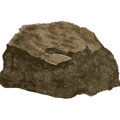 Rounded dark brown rock - British Mineralogy, Volume 4 - 1811