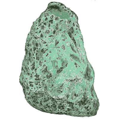 Turquoise green pitted rock - British Mineralogy, Volume 4 - 1811
