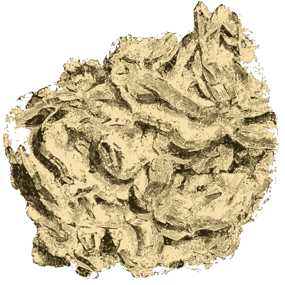 Folded pale crystal plates - British Mineralogy, Volume 4 - 1811