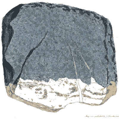 Blue-grey stone slab - Exotic Mineralogy, Volume 1 - 1811
