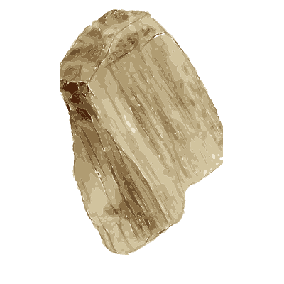 Tall striated crystal - Exotic Mineralogy, Volume 1 - 1811