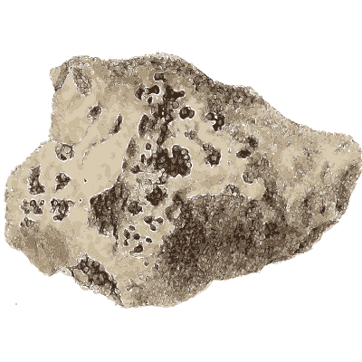 Pitted pale rock - Exotic Mineralogy, Volume 1 - 1811