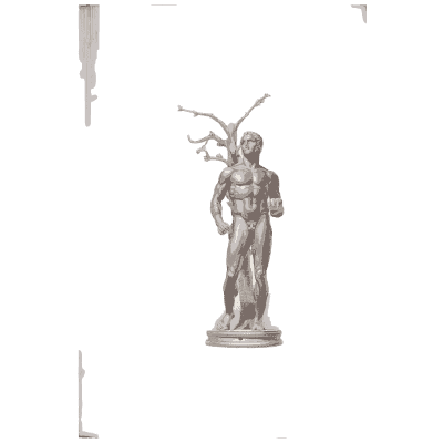 Nude youth with branches 01 - Specimens of Antient Sculpture: Egyptian, Etruscan, Greek and Roman - 1809