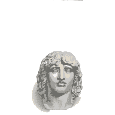 Curly haired youth head 02 - Specimens of Antient Sculpture: Egyptian, Etruscan, Greek and Roman - 1809