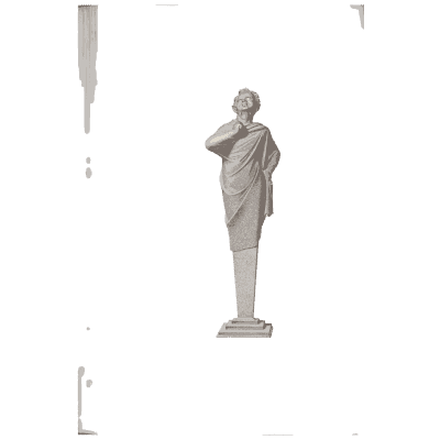 Standing togate figure 02 - Specimens of Antient Sculpture: Egyptian, Etruscan, Greek and Roman - 1809