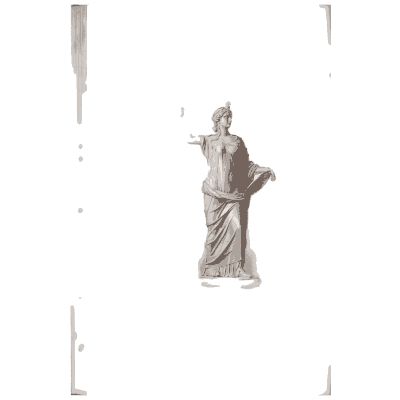 Draped goddess with staff 02 - Specimens of Antient Sculpture: Egyptian, Etruscan, Greek and Roman - 1809
