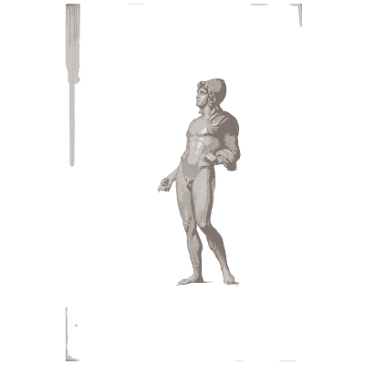 Nude man with drapery 02 - Specimens of Antient Sculpture: Egyptian, Etruscan, Greek and Roman - 1809