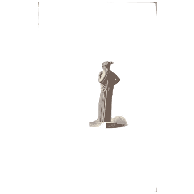 Small draped figure on plinth 02 - Specimens of Antient Sculpture: Egyptian, Etruscan, Greek and Roman - 1809