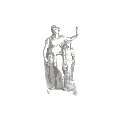 Two figures standing together 02 - Specimens of Antient Sculpture: Egyptian, Etruscan, Greek and Roman - 1809
