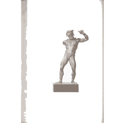 Bronze striding man 02 - Specimens of Antient Sculpture: Egyptian, Etruscan, Greek and Roman - 1809