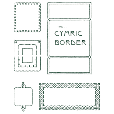 Cymric border specimen - Specimens of Point Line Type: Borders, Ornaments, Brass Rules - 1908