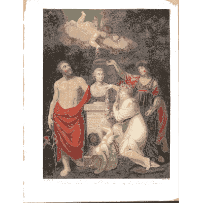 Allegorical scene with cherubs 02 - The Temple of Flora - 1807