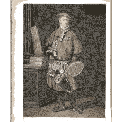 Standing man in costume 02 - The Temple of Flora - 1807
