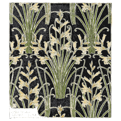 Sword-leaf textile panel - Étude de la Plante - 1903