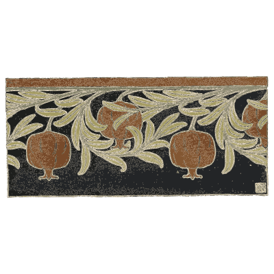 Pomegranate frieze - Étude de la Plante - 1903