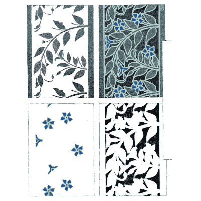 Leaf pattern panels - Étude de la Plante - 1903