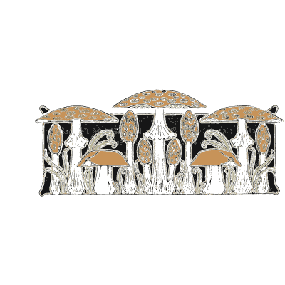 Mushroom frieze - Étude de la Plante - 1903