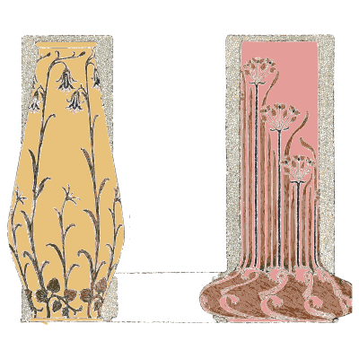 Two campanula vases - Étude de la Plante - 1903