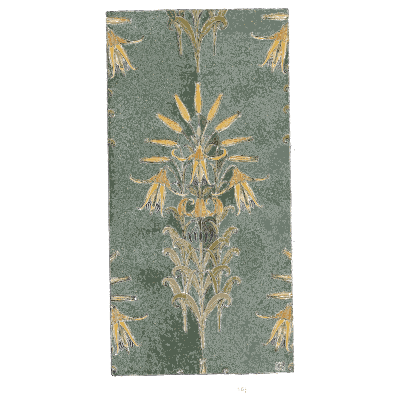 Radiating flower embroidered panel - Étude de la Plante - 1903