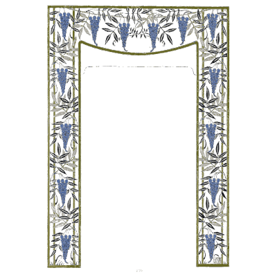 Wisteria door surround - Étude de la Plante - 1903