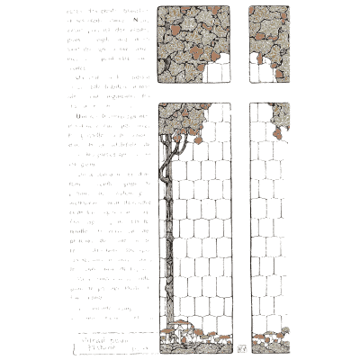 Painted glass windows with trees - Étude de la Plante - 1903