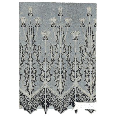 Milk thistle lace panel - Étude de la Plante - 1903