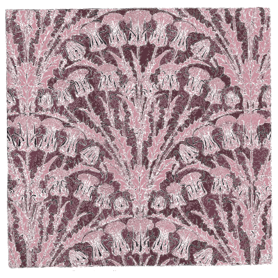 Milk thistle woven textile - Étude de la Plante - 1903