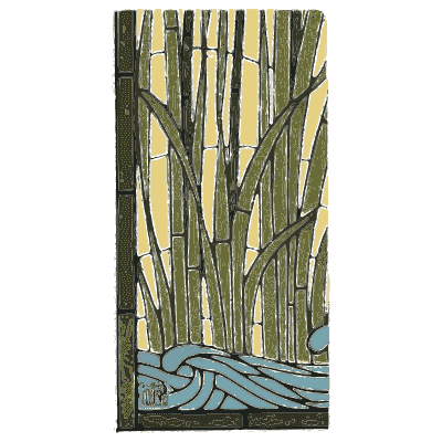 Bamboo stained glass panel - Étude de la Plante - 1903