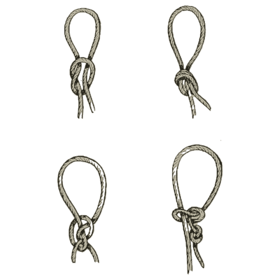 Four loop knots - Knots, Splices and Rope Work - 1912