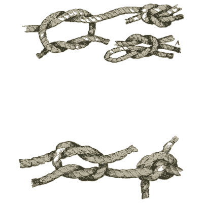 Sheet bends - Knots, Splices and Rope Work - 1912