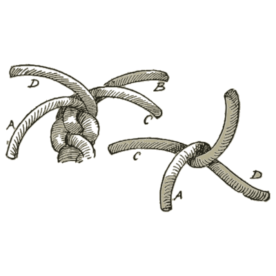 Crown knot strands - Knots, Splices and Rope Work - 1912