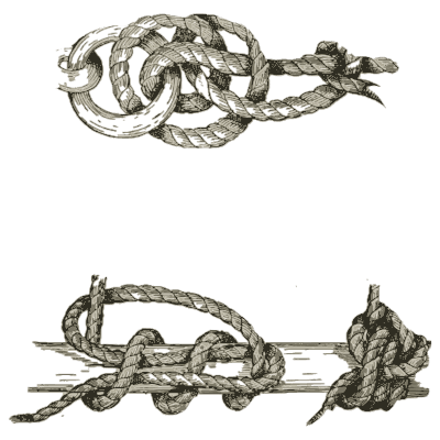 Chain and toggle knots - Knots, Splices and Rope Work - 1912