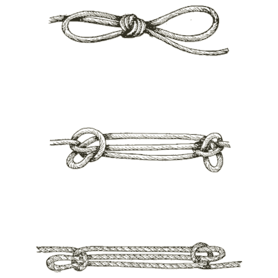 Bow and sheepshank - Knots, Splices and Rope Work - 1912