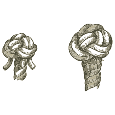 Turk's head button knots - Knots, Splices and Rope Work - 1912