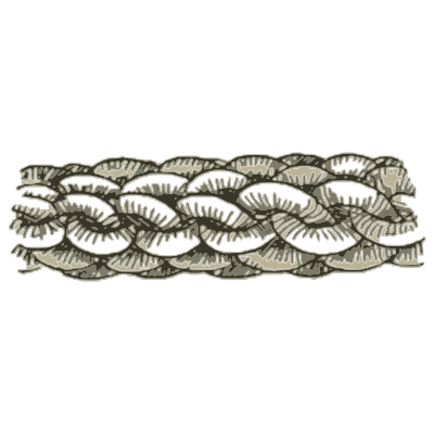 Flat sennit braid - Knots, Splices and Rope Work - 1912