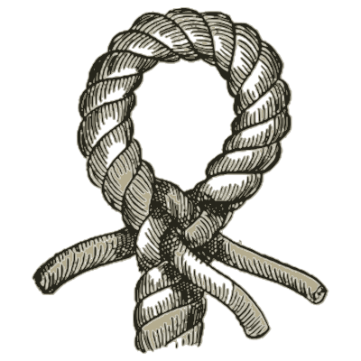 Eye splice close up - Knots, Splices and Rope Work - 1912