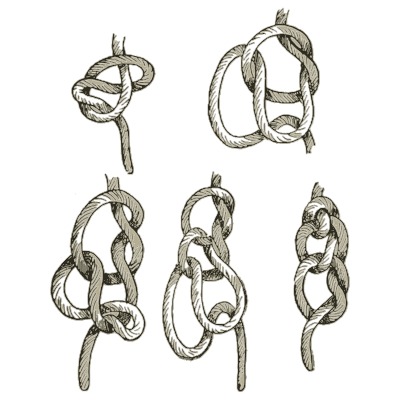 Chain loops - Knots, Splices and Rope Work - 1912