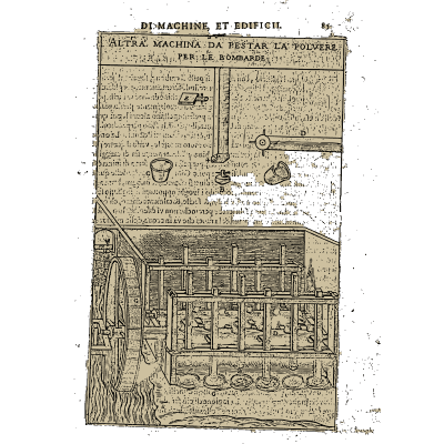 Stamping mill for gunpowder 02 - Novo Teatro di Machine et Edificii - 1607