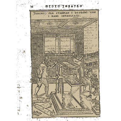 Rolling press for copperplate printing 02 - Novo Teatro di Machine et Edificii - 1607