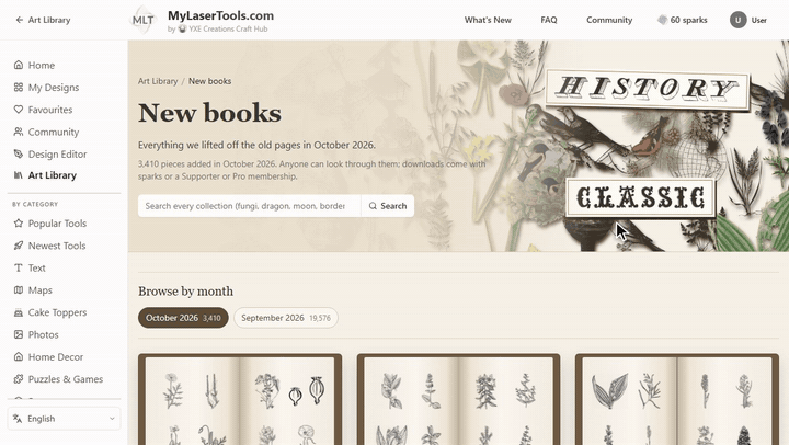 Libros nuevos, abiertos