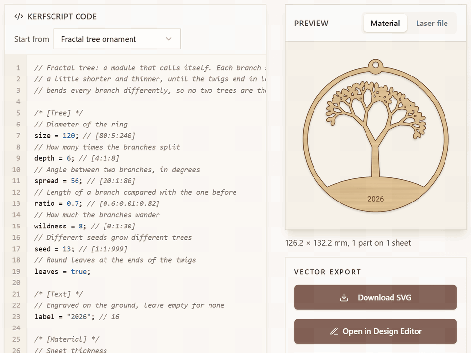 Presentamos KerfScript