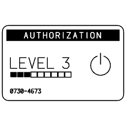 Access level card 18