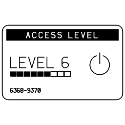 Access level card 20