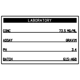 Laboratory label 12